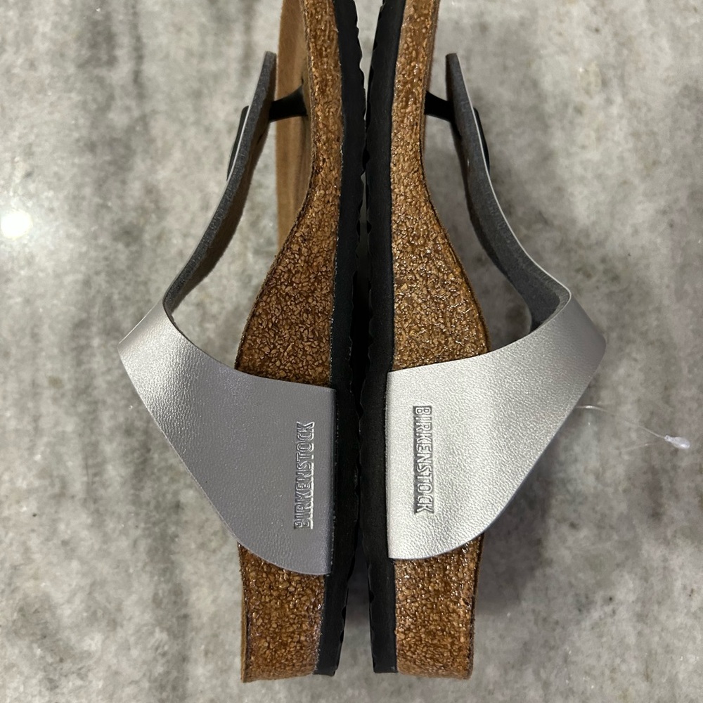 Birkenstock Kids Sandals - Silver and Brown - Picture 8 of 10